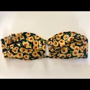 Sunflower bikini top